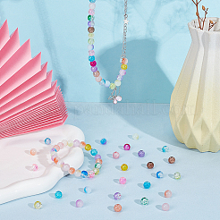 780Pcs Two Tone Glass &  Crackle Glass Beads&nbsp;GLAA-PH0004-39