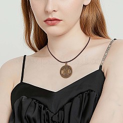 60 個の生活の木ムーンチャームペンダントトリプルムーン女神ペンダント古代ブロンズジュエリーネックレスイヤリング製作工芸品  アンティークブロンズ  34mm  穴：3.5mm&nbsp;JX339A