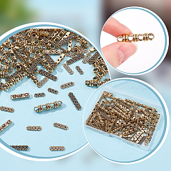 5 Styles Tibetan Style Alloy Spacer Bars&nbsp;FIND-WR0012-07AG