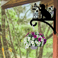 Iron Hanging Plant Hanger Bracket&nbsp;HJEW-WH0095-023