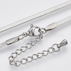 304 Stainless Steel Herringbone Chains Necklace&nbsp;X-STAS-T053-02P-NF
