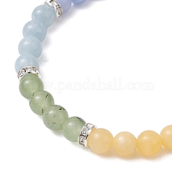 Chakra Natural Mixed Gemstone Beads Stretch Bracelets for Women&nbsp;BJEW-JB13200-02