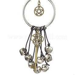 Alloy Star & Ring Pendant Decorations&nbsp;HJEW-JM02170-01