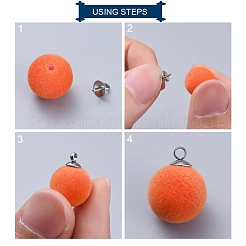Tarnish Resistant 304 Stainless Steel Peg Bails Pendants&nbsp;X-STAS-E031-2