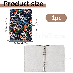 Linen Loose-leaf Planner Notebook Cover&nbsp;OFST-WH0050-042A-01