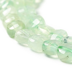 天然石プレナイトビーズ連売り  ファセットコインビーズ  フラットラウンド  グレードAA  4~4.5x2~2.5mm  穴：0.8mm  約89個/連  15.35''（39センチメートル）&nbsp;G-D0003-A99