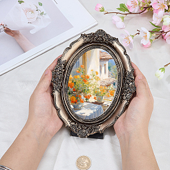 1Pc Oval Resin Photo Frame Stand&nbsp;DJEW-SP0001-50