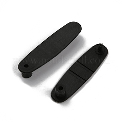 プラスチックバックルボタンキーホルダー  ppクリップ 折りたたみ飾り キーホルダー アクセサリー  ブラック  36x9x5mm  穴：1.4mm  ピン：2mm&nbsp;AJEW-WH0258-693A
