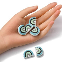 6Pcs Food Grade Eco-Friendly Silicone Focal Beads&nbsp;SIL-YW0001-04B
