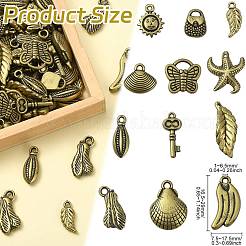 アクリルパーツ  混合型のチャーム  ダークチソウ  16.5~29x7.5~17.5x3~5.5mm  穴：1~3.5x1~6.5mm  約661個/250g&nbsp;OACR-CJC0016-08