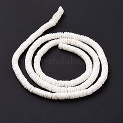 天然石シーシェルビーズ連売り  フラットラウンド  5.5~6.5x1.5~3mm  穴：0.8mm  約298~300個/連  22.44~23.23インチ（57~59cm）&nbsp;SSHEL-G023-07