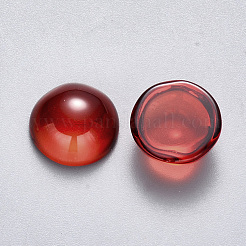Transparent Spray Painted Glass Cabochons&nbsp;GLAA-S190-013B-C02