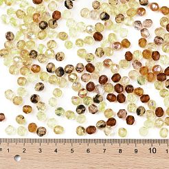 ファイアポリッシュチェコガラスビーズ  多面カット  アナナス属  きいろ  6x5.5~6mm  穴：1.2mm  約360個/袋&nbsp;LAMP-O017-151-YM6