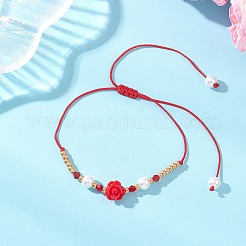 6Pcs Glass Seed Bead & Resin Braided Beaded Bracelets&nbsp;BJEW-MZ00307