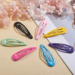 Spray Painted Iron Snap Hair Clips&nbsp;OHAR-CJ0001-01