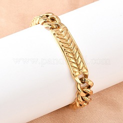 Stainless Steel Cuban Link Chain Bracelets&nbsp;LS-BJEW-D379-06G