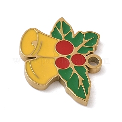 Christmas Themes 304 Stainless Steel Enamel Charms&nbsp;LS-STAS-K312-04D-G