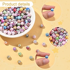 DIY アクリルビーズ ストレッチ ブレスレット 作成キット  ミックスカラー  ビーズ：6~8x3~8mm  穴：2mm  250pc&nbsp;DIY-YW0011-72