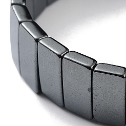 Non-Magnetic Synthetic Hematite Beaded Stretch Bracelets&nbsp;BJEW-H589-02E