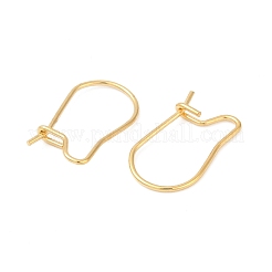 304ステンレススチールフープピアス金具  腎臓耳ワイヤー  ゴールドカラー  15x9x2.5mm  ピン：0.7mm&nbsp;STAS-P223-01G-06