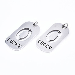 Non-Tarnish 201 Stainless Steel Pendants&nbsp;STAS-T044-220P-0