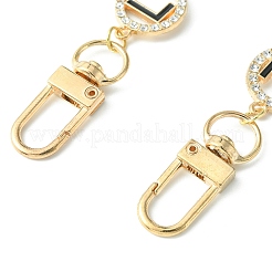 Word LOVE Alloy Rhinestone & Enamel Link Bag Extender Chains&nbsp;AJEW-BA00112