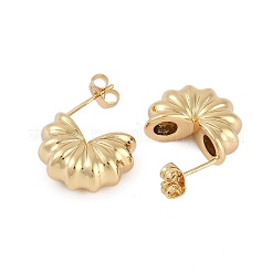 Rack Plating Brass Stud Earrings for Women&nbsp;EJEW-D280-04G