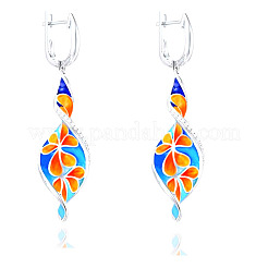 Alloy Enamel Hoop Earrings&nbsp;FS-WGD1429-01