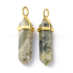 Natural Peace Jade Pointed Pendants&nbsp;G-G025-01G-23