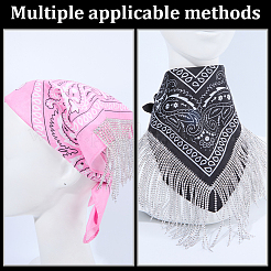 2Pcs 2 Colors Versatile Outdoor Cycling Bandana for Women&nbsp;OHAR-CY0001-21B
