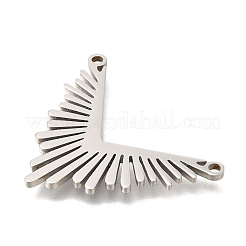 変色防止201ステンレススチールペンダント  ステンレス鋼色  太陽  23.5x29.5x1.5mm  穴：1.6mm&nbsp;STAS-B076-01P-01