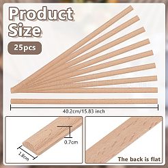 木製天井モールディング25個  家具用ウォールトリム  ドア  ワードローブ  パパイヤホイップ  402x18x7mm&nbsp;AJEW-OC0014-96C