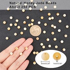 Natural Honey Jade Beads Strands&nbsp;G-AR0001-30