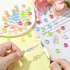 280Pcs 7 Colors Eco-Friendly Transparent Acrylic Beads&nbsp;TACR-CJ0001-58