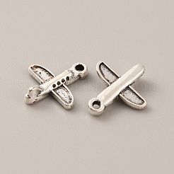 チベット風合金チャーム  アンティークシルバー  ベビースタイルチャーム  平面模様  17x14x4mm  穴：1.4mm&nbsp;FIND-CJC0017-32C-AS