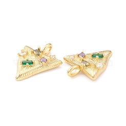 Eco-Friendly Brass Micro Pave Cubic Zirconia Pendants&nbsp;KK-I698-29G