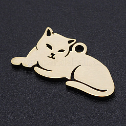 304 Stainless Steel Kitten Pendants&nbsp;LS-A-STAS-N090-JN857-2