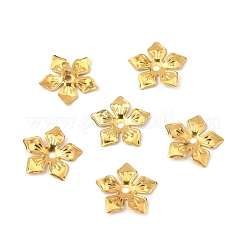 5-Petal Iron Bead Caps&nbsp;IFIN-WH0070-10G