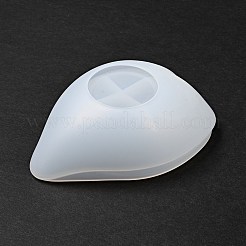 DIYリーフディッシュトレイシリコンモールド  貯蔵型  UVレジン用  エポキシ樹脂工芸品作り  ホワイト  129x96.5x43mm&nbsp;DIY-P070-H04