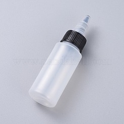 30ミリリットルのプラスチック接着剤ボトル  ホワイト  7.5x2.9cm  容量：30ミリリットル&nbsp;DIY-WH0002-06H-30ml