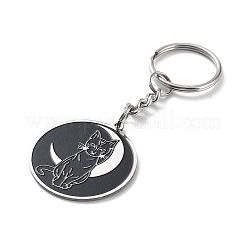 201 Stainless Steel Pendant Keychain&nbsp;KEYC-K019-01P