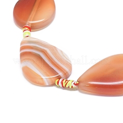 Natural Banded Agate/Striped Agate Beads Strands&nbsp;G-L544-004