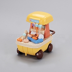 プラスチックトラックのミニチュア装飾品  マイクロランドスケープドールハウスアクセサリー  アイスクリームカート  カラフル  パッケージサイズ：135x70x125mm&nbsp;PW-WG6789A-01