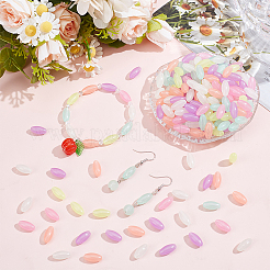 420Pcs 4 Bags Luminous Transparent Acrylic Beads&nbsp;OACR-SC0002-89