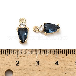 Brass Micro Pave Cubic Zirconia Pendants&nbsp;LS-KK-P301-02G-04