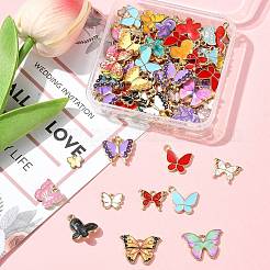 80Pcs 8 Styles Alloy Enamel Pendants&nbsp;ENAM-FS0003-62