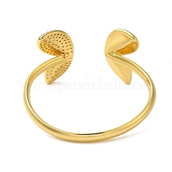 Butterfly Rack Plating Brass Micro Pave Cubic Zirconia Cuff Bangles&nbsp;BJEW-P336-07G