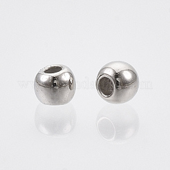 CCBプラスチックビーズ  DIYのジュエリーには  ラウンド  プラチナ  3x2.5mm  穴：1.2mm  約38000個/500g&nbsp;CCB-N003-28A-P