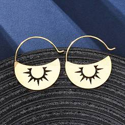 304 Stainless Steel Dangle Earrings&nbsp;EJEW-Z118-07G-01