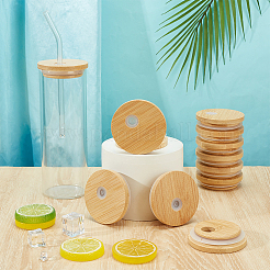 Bamboo Cup Lids&nbsp;DIY-WH0128-41C